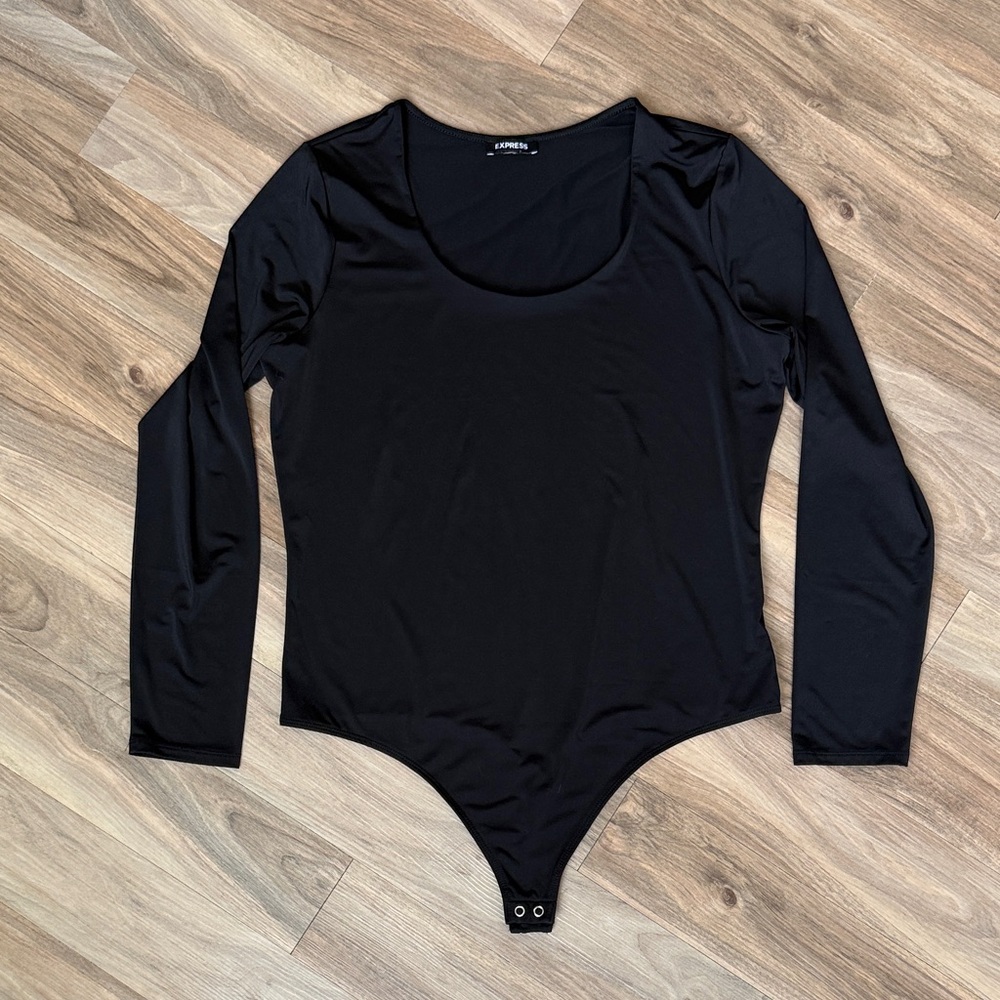 Express Women’s Body Contour Compression Scoop Neck Thong Bodysuit XL